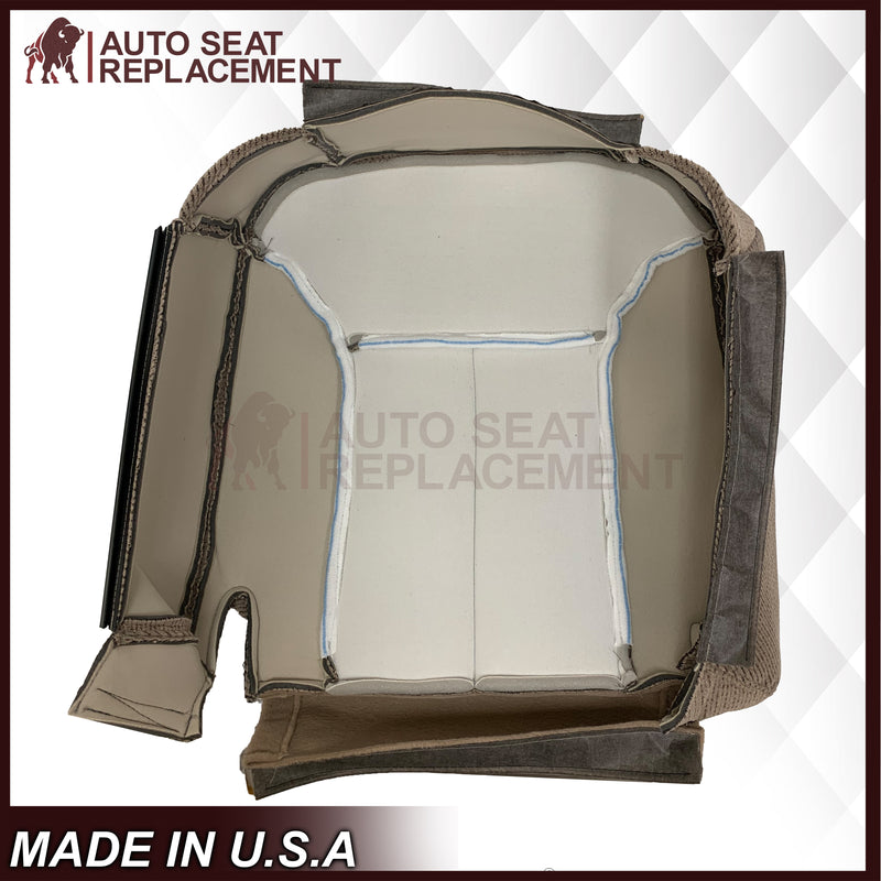 1995 - 1999 Chevy Silverado / Tahoe / GMC Sierra Cloth 50/50 Replacement Front Seat Covers In Tan