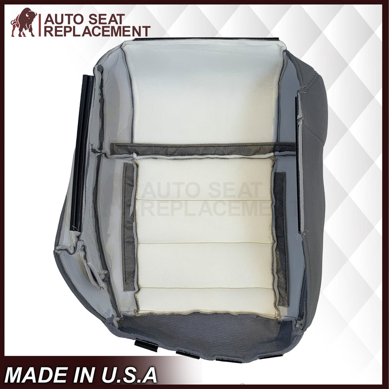 2008-2010 Jeep Wrangler X Replacement Driver or Passenger Side Cloth Seat Cover: 2-Tone Gray - Auto Seat Replacement