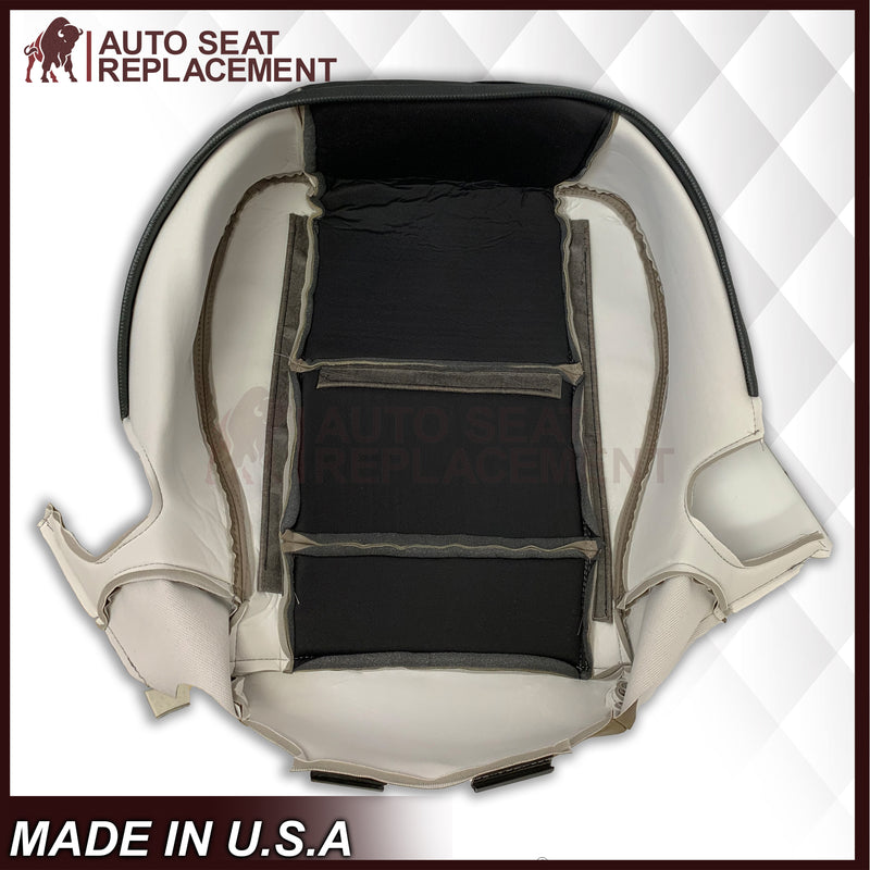 2001 - 2007 Toyota Sequoia Driver OR Passenger Side Top and Bottom Replacement Seat Covers In Tan: Choose your material