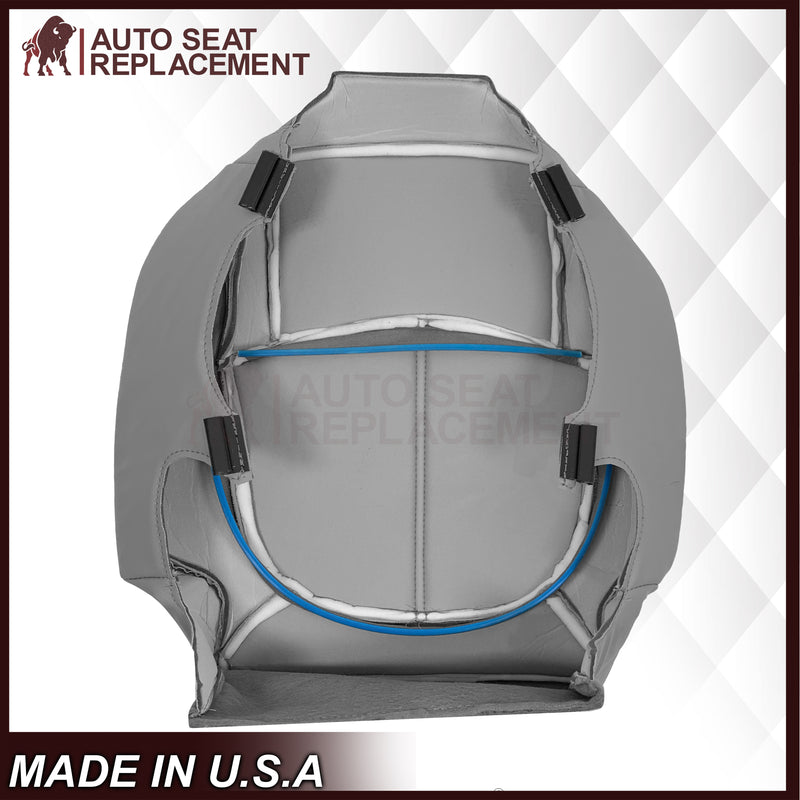 2008-2012 Buick Enclave Second Row Bottom Replacement Seat Covers In Gray: Choose Leather or Syn. Leather - Auto Seat Replacement