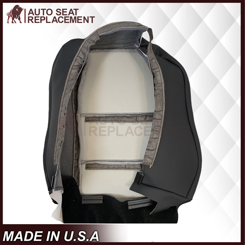 2005 - 2008 Acura TL Driver Or Passenger Replacement Genuine Leather or Synthetic Leather Seat Covers: Perforated Black