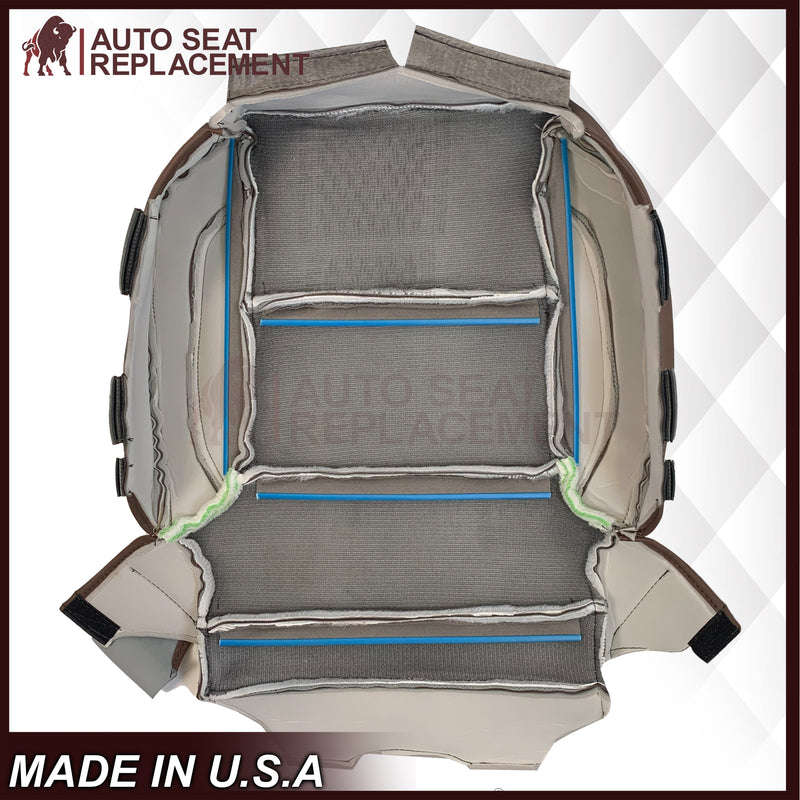 2014-2019 Chevy Silverado 1500 2500HD 3500HD High Country Replacement Perforated Genuine Leather OR Synthetic Leather Seat Covers: Brown - Auto Seat Replacement