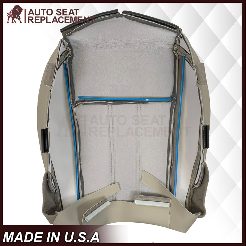 2008 -2020 For Dodge Grand Caravan Front Replacement Seat Cover: Light Graystone Perforated