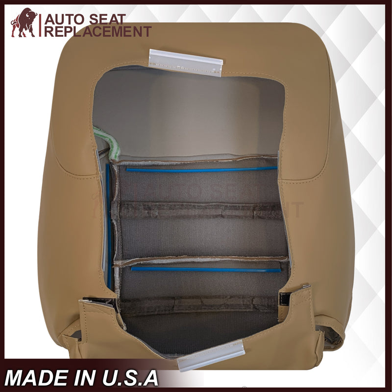 2014-2019 GMC Sierra Denali Perforated Genuine Leather Replacement Seat Cover In Dune Tan - Auto Seat Replacement