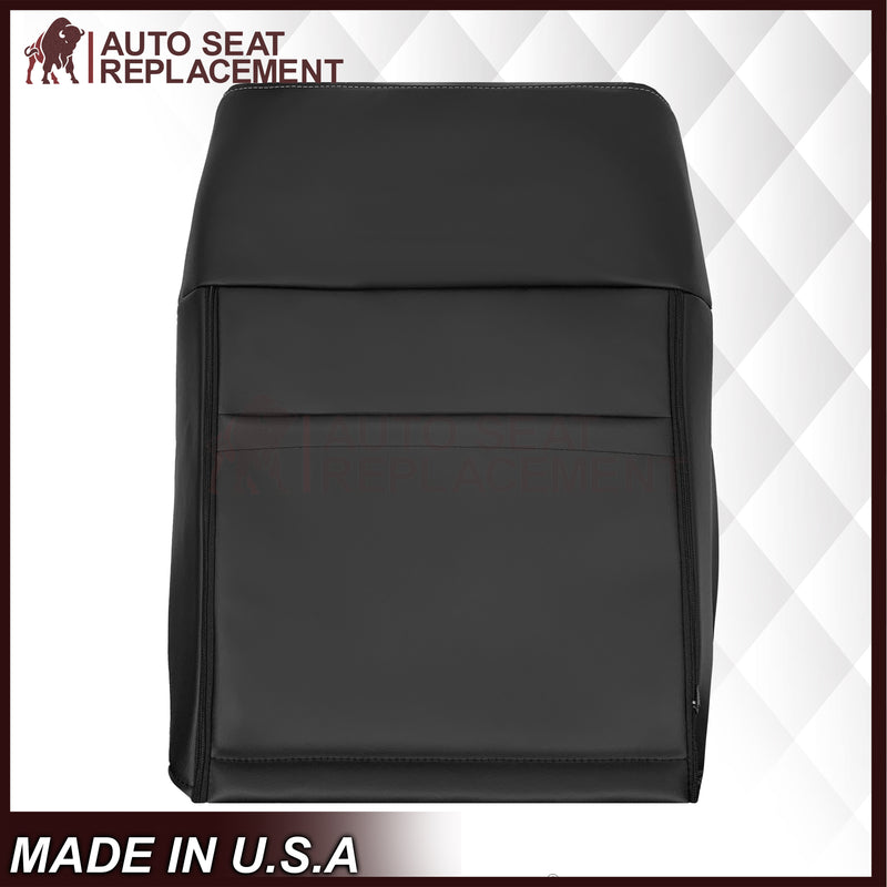 2009 - 2014 Ford F-150 Lariat Replacement Perforated Genuine Leather / Synthetic Leather Seat Cover In Black