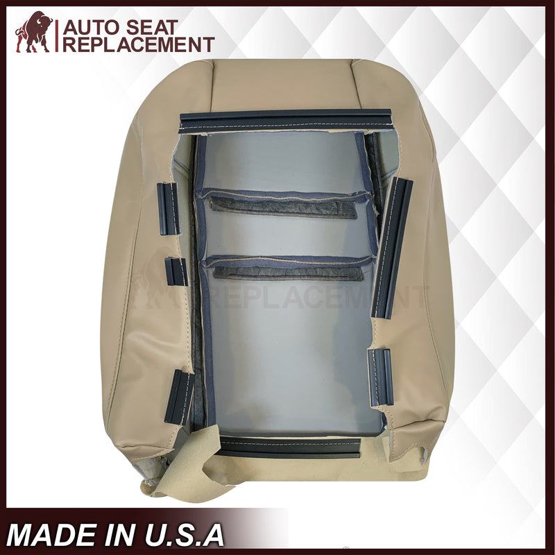 2004-2008 Acura TSX Driver Or Passenger Replacement Genuine Leather / Synthetic Leather Seat Covers: Perforated, Tan