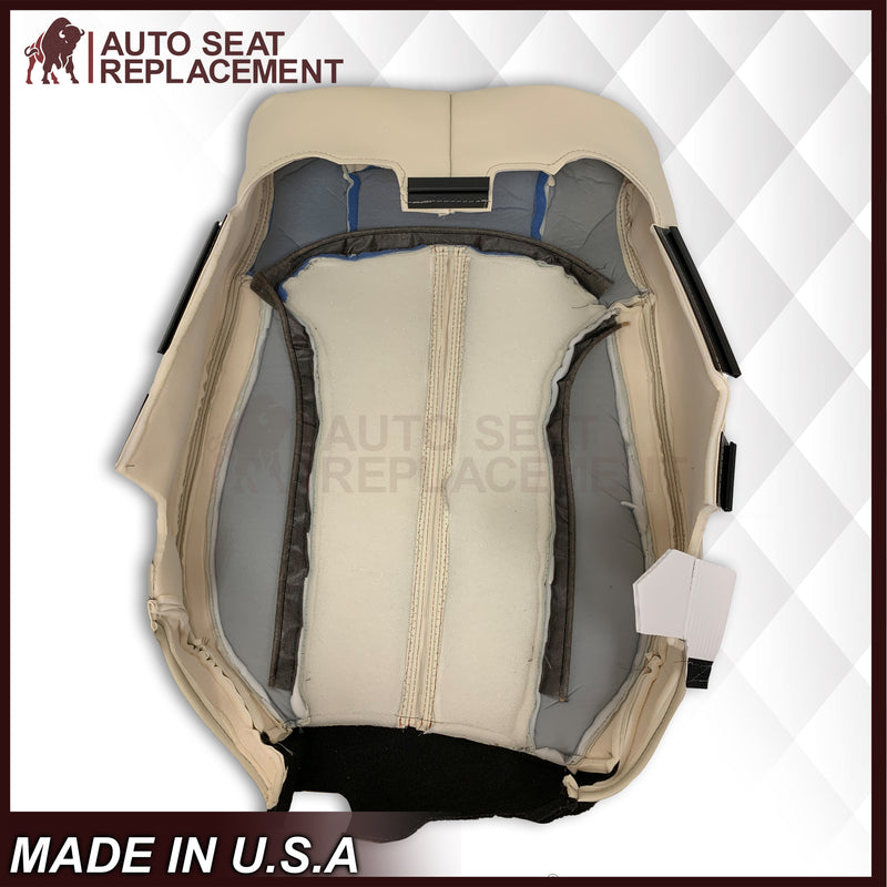 2009 - 2012 Lincoln MKS Replacement Seat Covers in Tan: Choose Genuine Leather or Vinyl