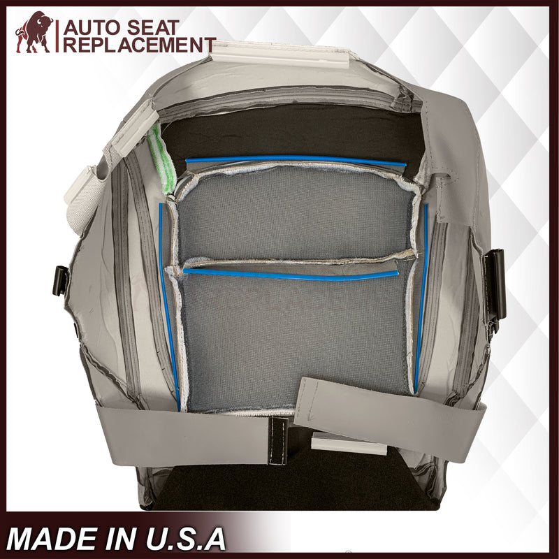 2016-2019 Ford Explorer Limited Replacement Leather or Synthetic Leather Seat Cover:  Light Gray Perforated