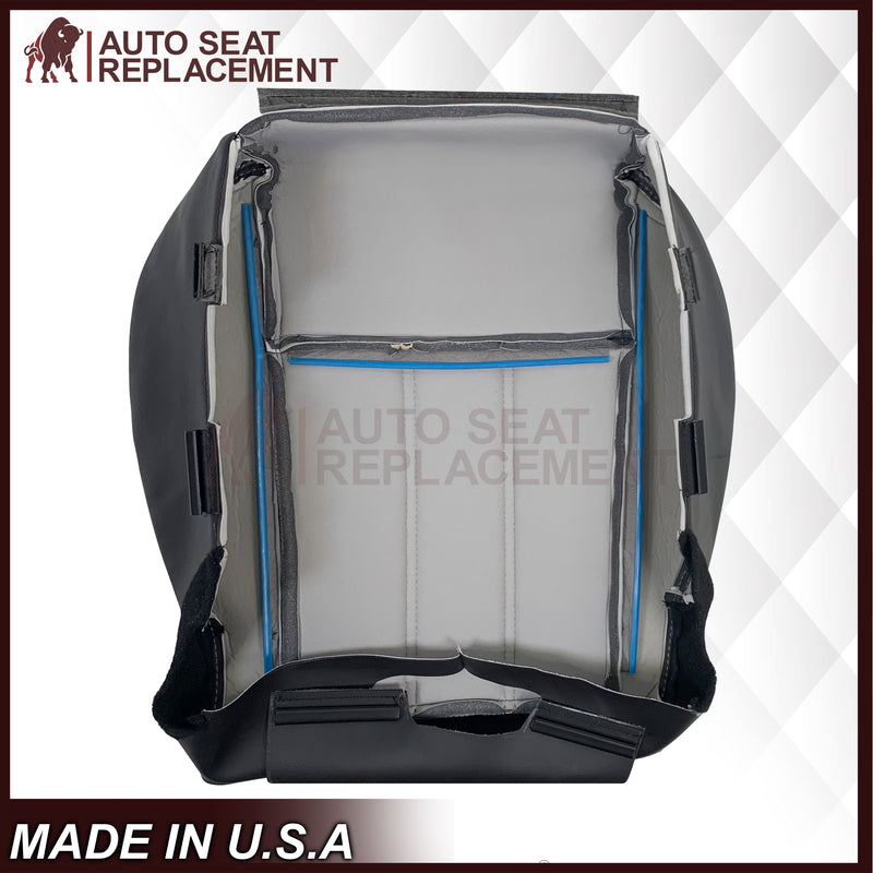 2008 -2020 For Dodge Grand Caravan Front Replacement Seat Cover W/ Red Stitching