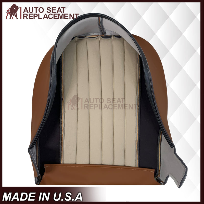 1972-1989 Mercedes Benz R107 Leather seat Covers 280SL 450SL 380SL 560SL W107 SL In Saddle Brown - Auto Seat Replacement