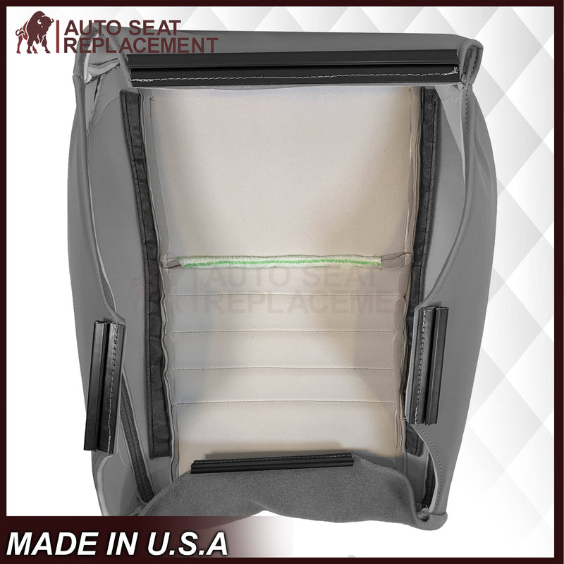 1999-2004 Ford Mustang GT V8 Replacement Cowhide Leather OR Synthetic Leather Seat Cover: Gray, Perforated