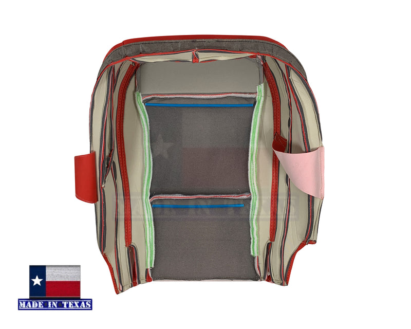 2014 - 2019 For Chevy Corvette C7 , ZR1 , Z06 Synthetic Leather Seat Covers: Adrenalin Red - Auto Seat Replacement