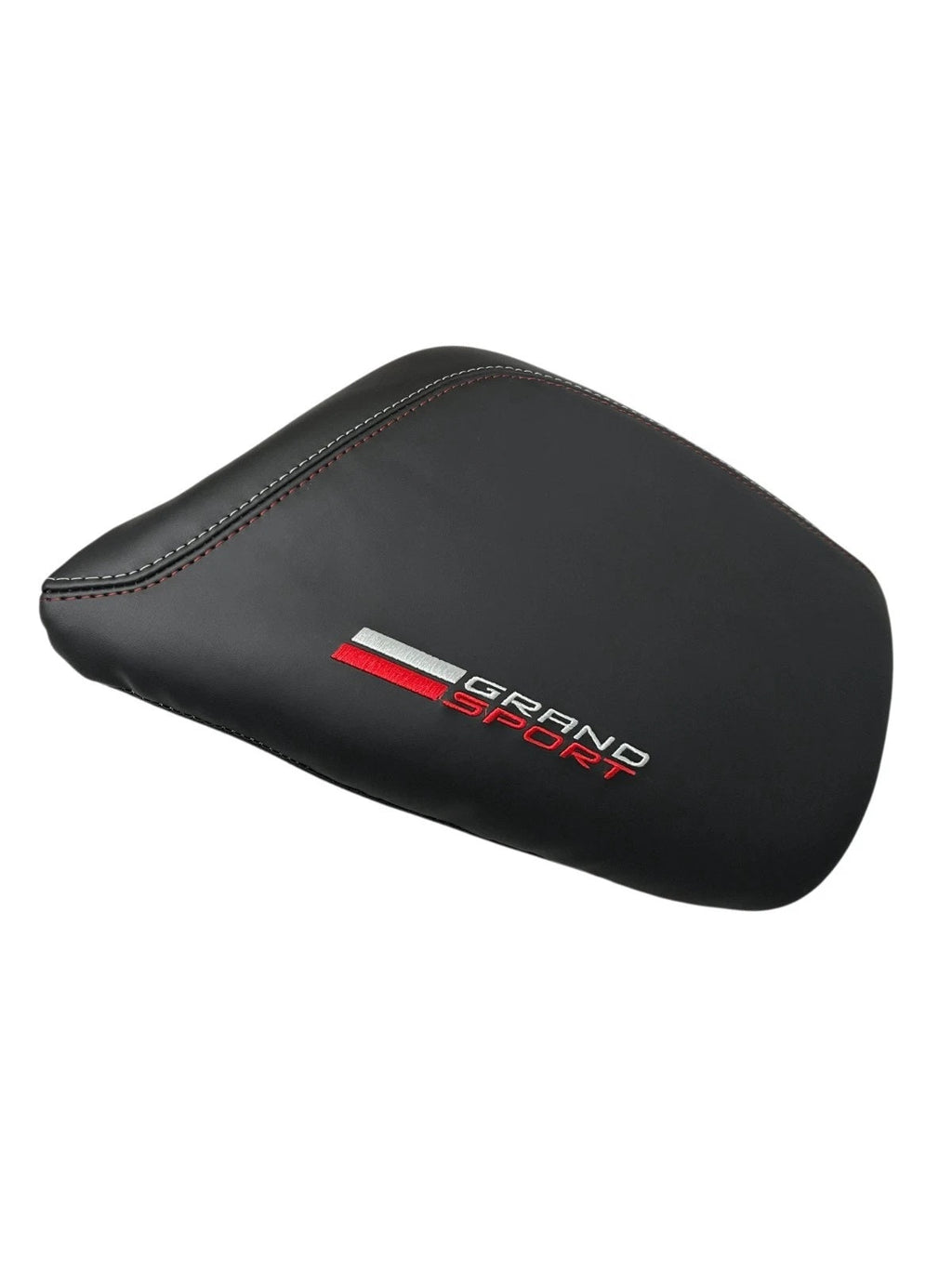 Embroidery Vinyl Console Armrest Cover Compatible With Chevy Corvette C7 2017 2018 2019 - Auto Seat Replacement