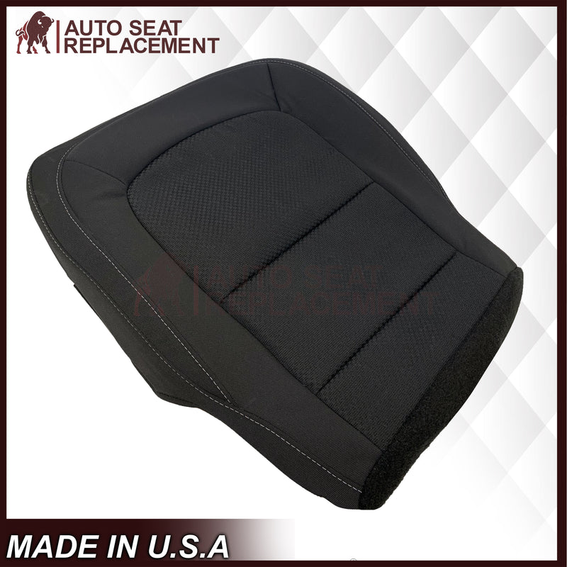 2015-2022 Chevy Colorado ZR2 LTZ LS Driver OR Passenger Side Bottom Cloth Seat Covers Black