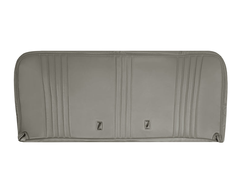 1995-1999 Chevy Silverado & Cheyenne W/T Base Work Truck Replacement Vinyl Bottom & Lean Back Bench Seat Covers: Gray - Auto Seat Replacement