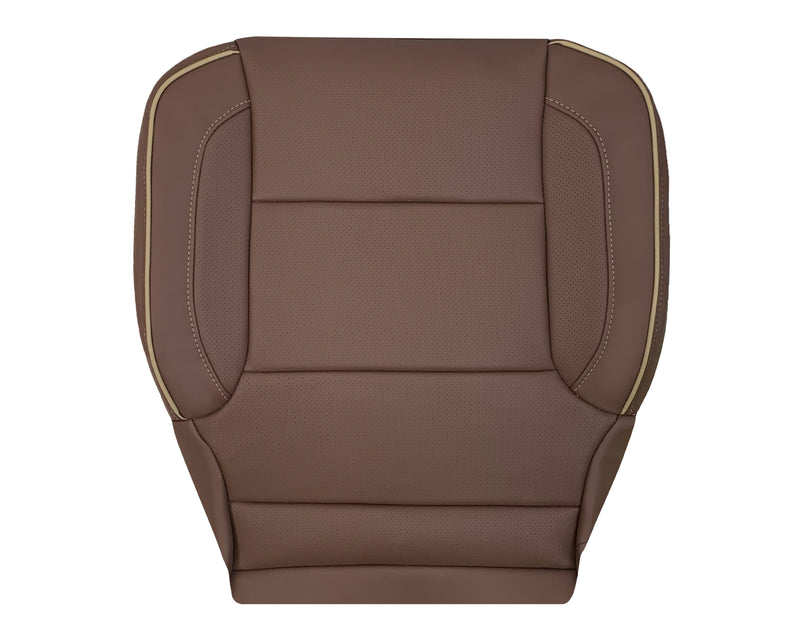2014-2019 Chevy Silverado 1500 2500HD 3500HD High Country Replacement Perforated Genuine Leather OR Synthetic Leather Seat Covers: Brown - Auto Seat Replacement