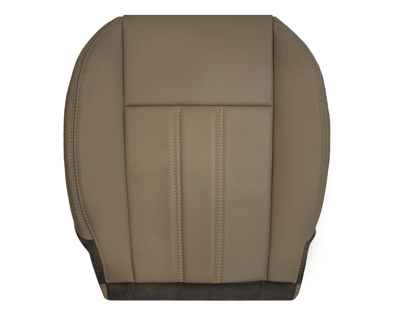 2008 -2020 For Dodge Grand Caravan Front Replacement Seat Cover: Tan Perforated - Auto Seat Replacement