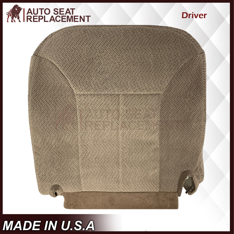 1995 - 1999 Chevy Silverado / Tahoe / GMC Sierra Cloth 50/50 Replacement Front Seat Covers In Tan