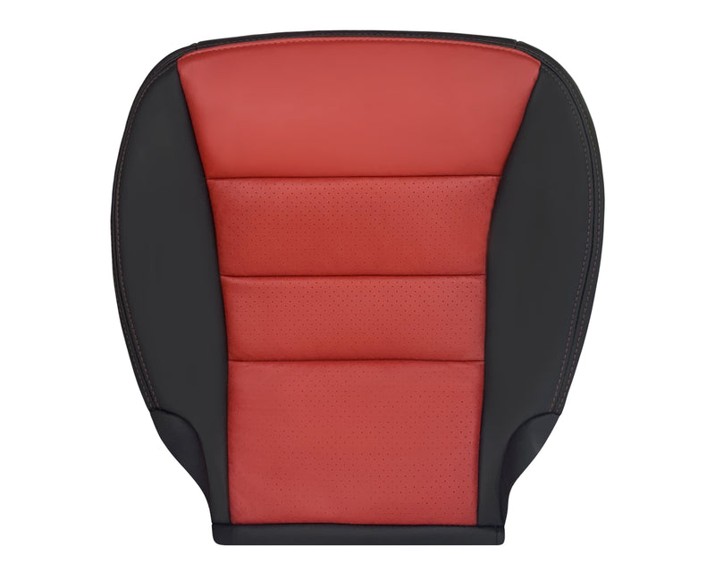 2005 - 2007 Corvette C6 Replacement Seat Cover 2-tone black and Cobalt Red