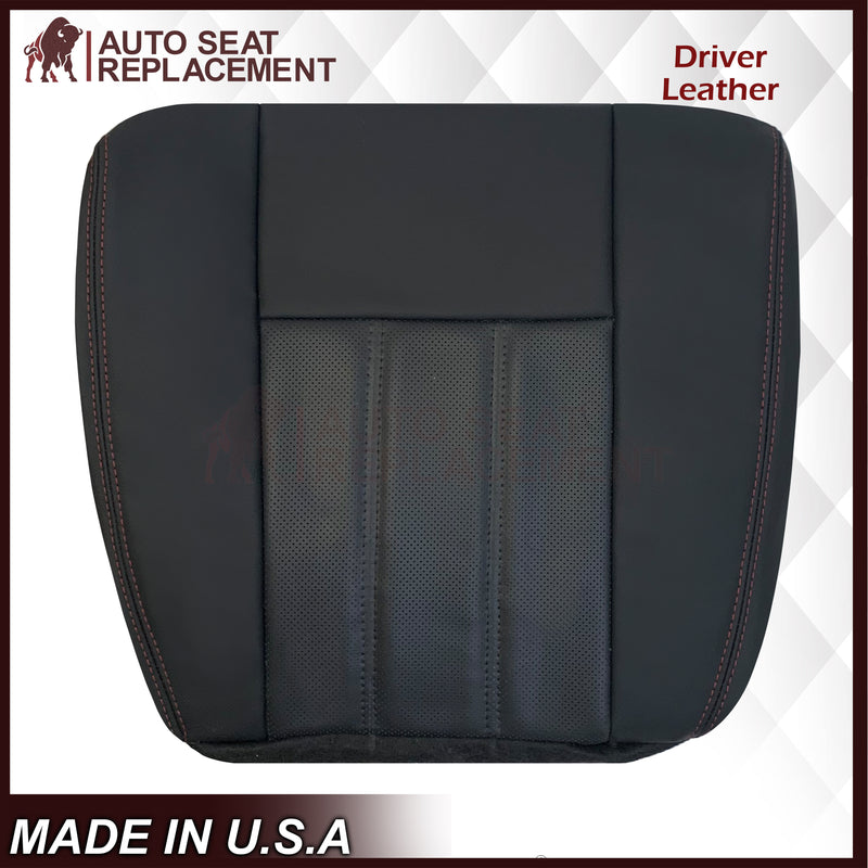 2008 - 2020 For Dodge Grand Caravan Replacement Bottom Seat Cover W/ Red Stitching: Choose your pattern - Auto Seat Replacement