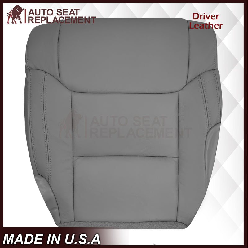 2014-2021 Toyota Tundra Work Truck Driver OR Passenger Side Replacement Leather OR Synthetic Leather Seat Cover: Gray - Auto Seat Replacement