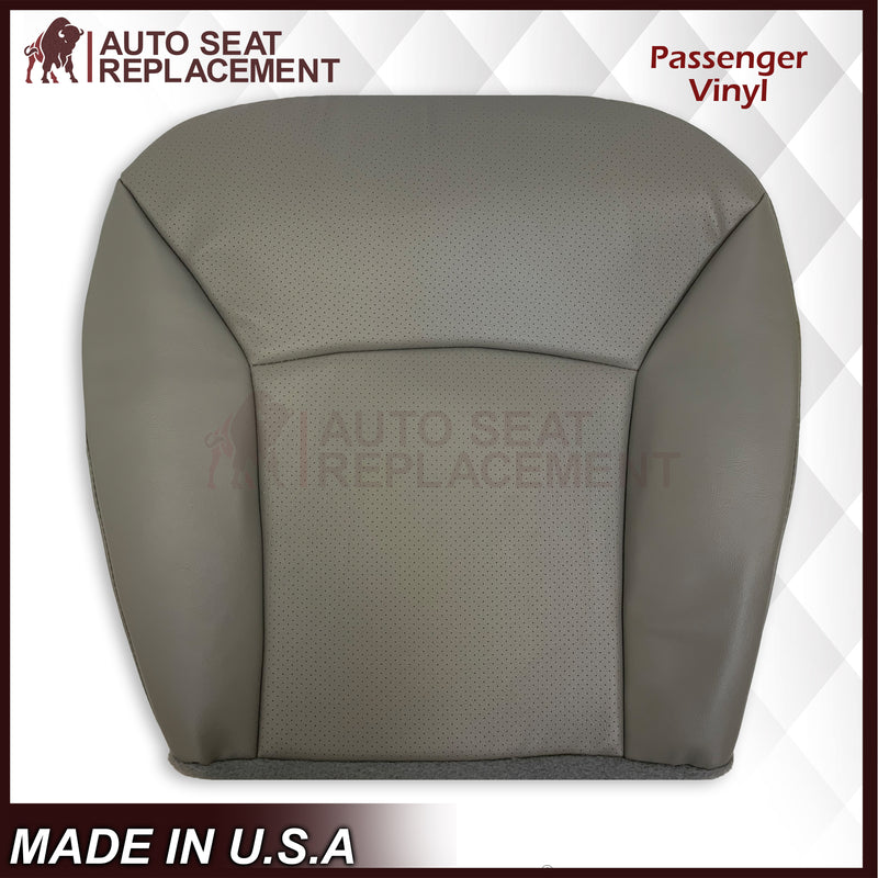 For 2003-2008 Ford E250 Econoline Van Perforated Front Vinyl Replacement Seat Covers in Flint Gray - Auto Seat Replacement