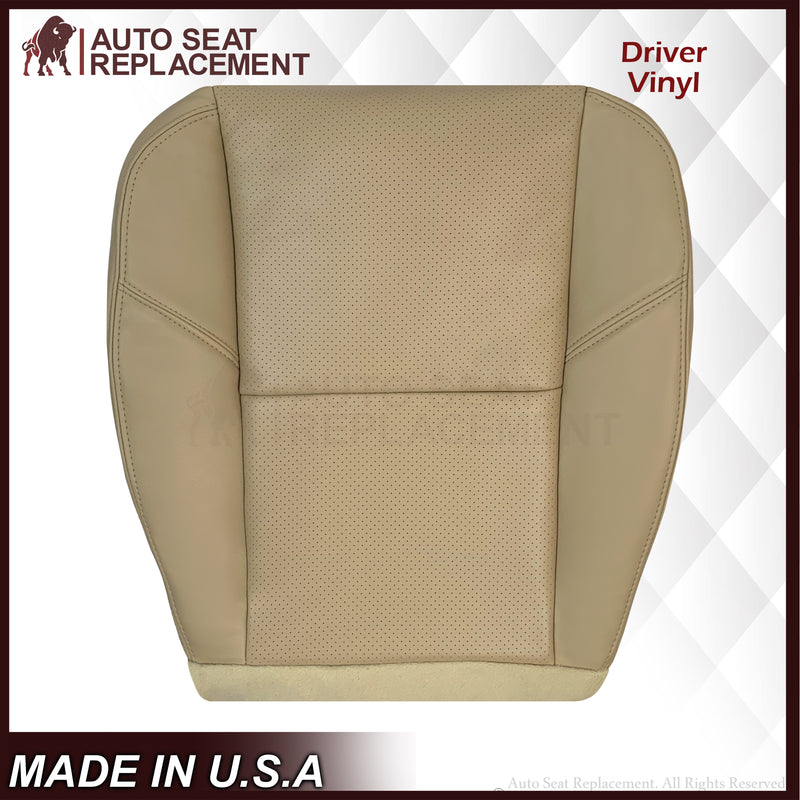 2007-2008 Cadillac Escalade Perforated Seat Cover in VERY Light Cashmere Tan: Choose From Variation - Auto Seat Replacement