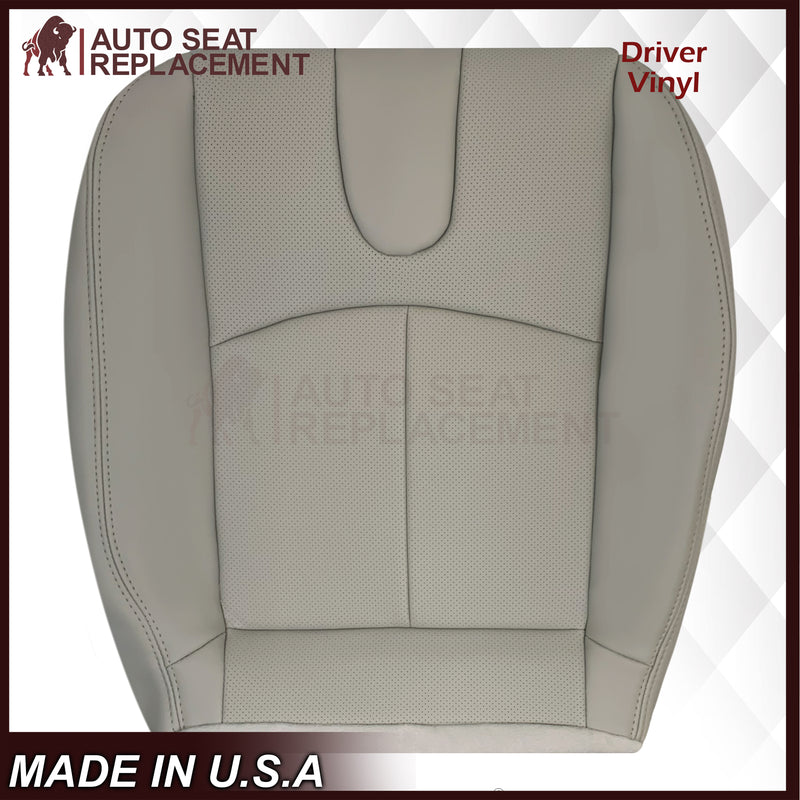 2008-2013 Infiniti G37 Sedan 4-Door Replacement Leather Seat Cover-Perforated Gray - Auto Seat Replacement