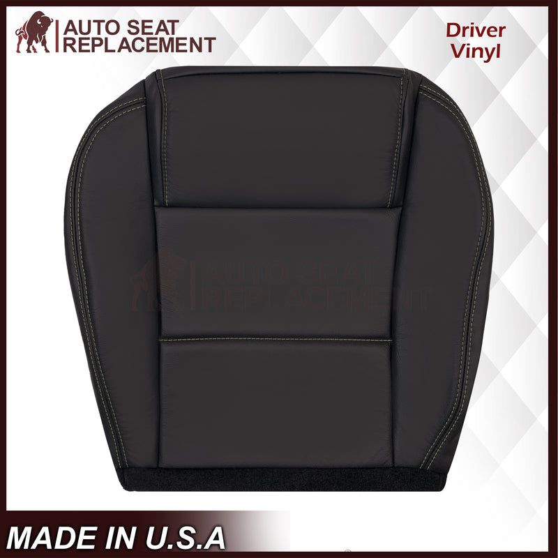 2005-2009 Ford Mustang Coupe GT V6 Leather Replacement Seat Covers in Black