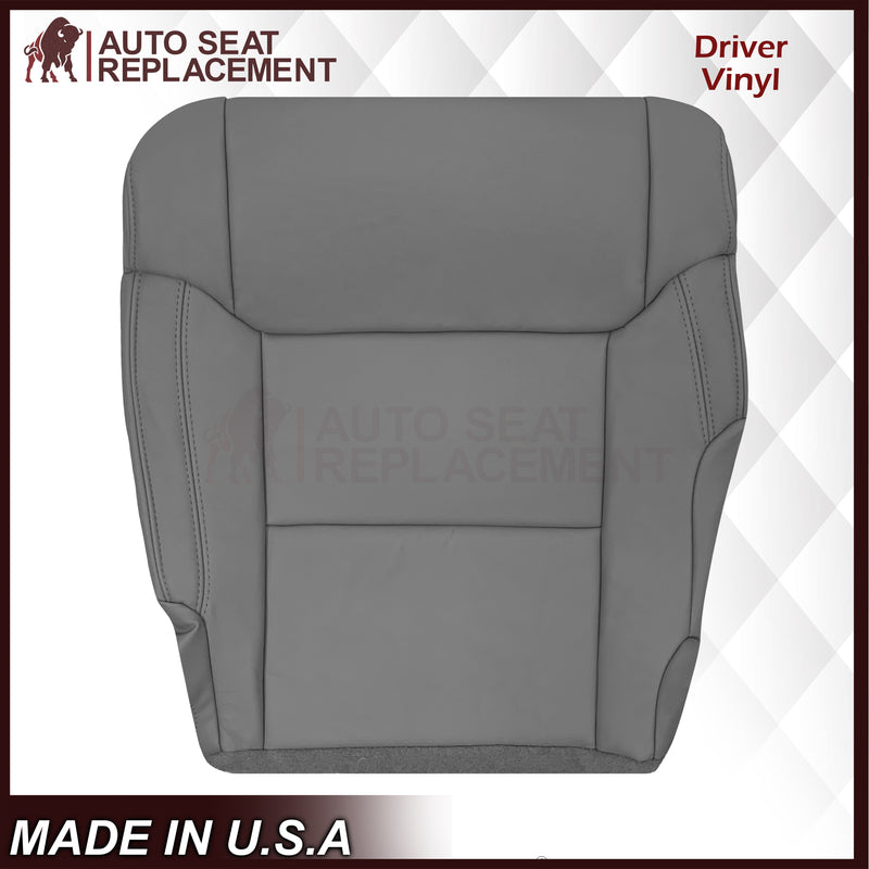 2014-2021 Toyota Tundra Work Truck Driver OR Passenger Side Replacement Leather OR Synthetic Leather Seat Cover: Graphite Gray