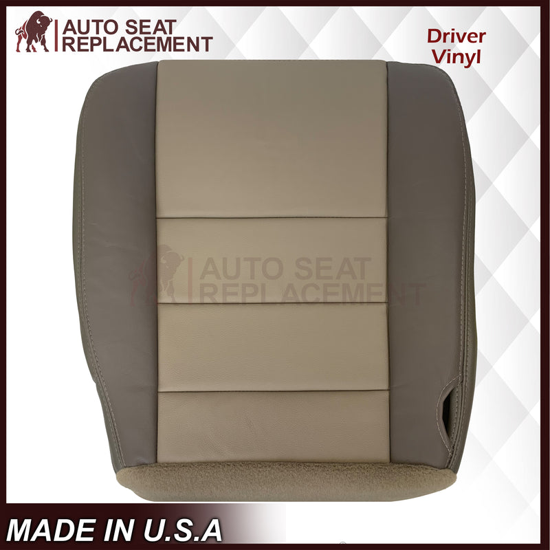 2002 2003 2004 Ford Excursion Eddie Bauer Leather & Vinyl Seat Covers 2 tone gray-tan: Choose From Variations