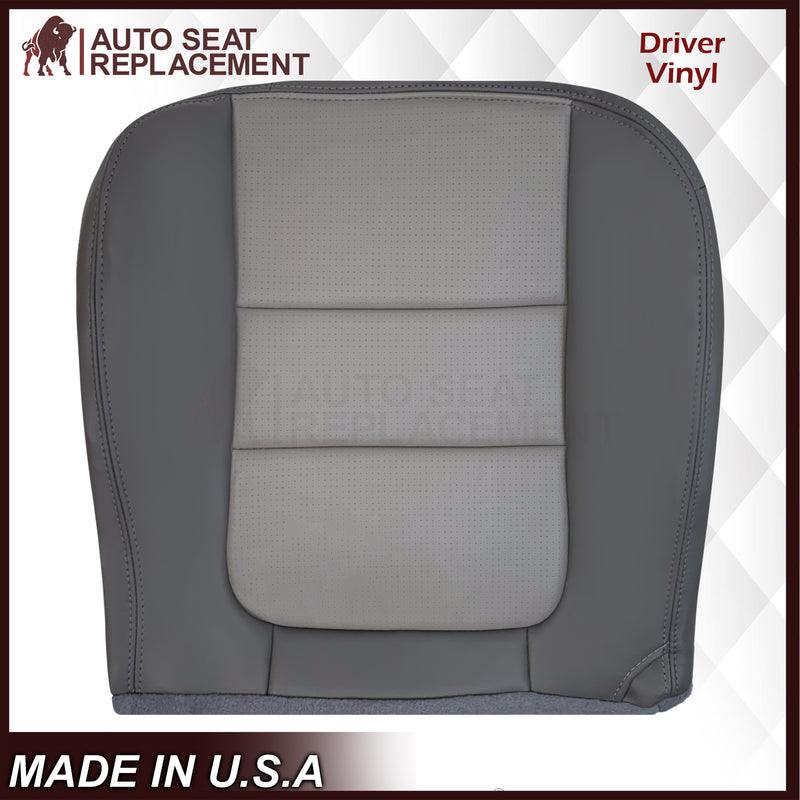 2001 Ford F250 Platinum Edition New Vinyl Replacement Seat Cover in 2-Tone Gray - Auto Seat Replacement