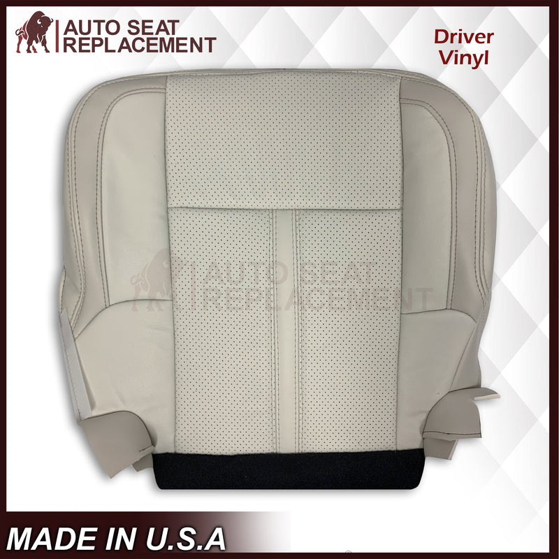 2009 - 2012 Lincoln MKS Replacement Seat Covers in Tan: Choose Genuine Leather or Vinyl