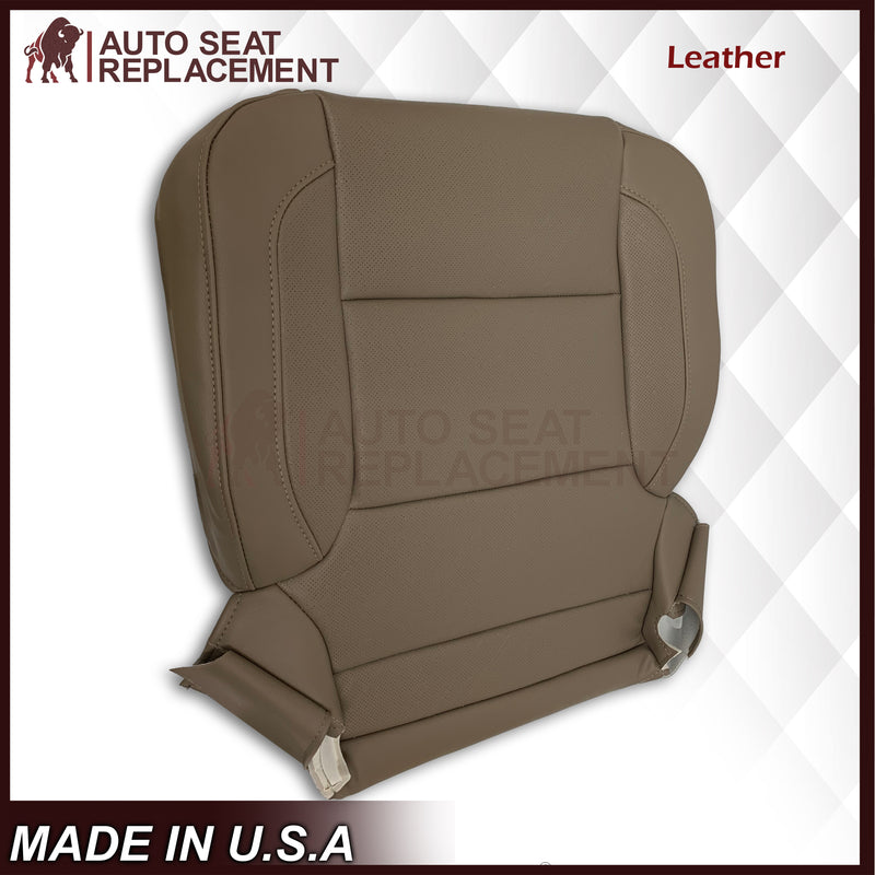2014-2019 Chevy Silverado Tahoe Suburban & GMC Yukon PERFORATED Leather Seat Cover Replacement in Black, Gray, or Tan - Auto Seat Replacement