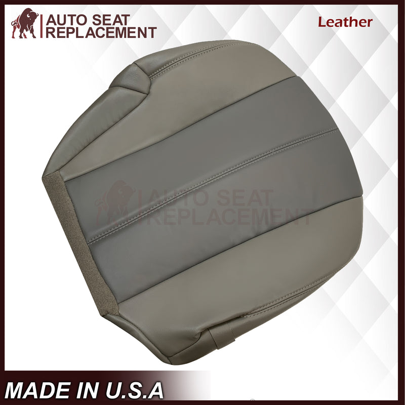 2001 2002 GMC Yukon Denali XL SLT SLE Leather Replacement Seat Cover 2 Tone Gray: Choose From Variation