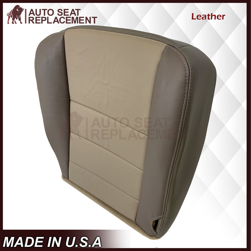 2002 2003 2004 Ford Excursion Eddie Bauer Leather & Vinyl Seat Covers 2 tone gray-tan: Choose From Variations