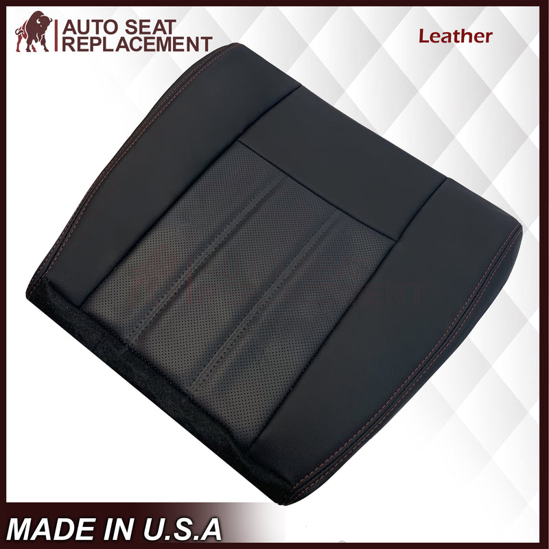 2008 - 2020 For Dodge Grand Caravan Replacement Bottom Seat Cover W/ Red Stitching: Choose your pattern - Auto Seat Replacement