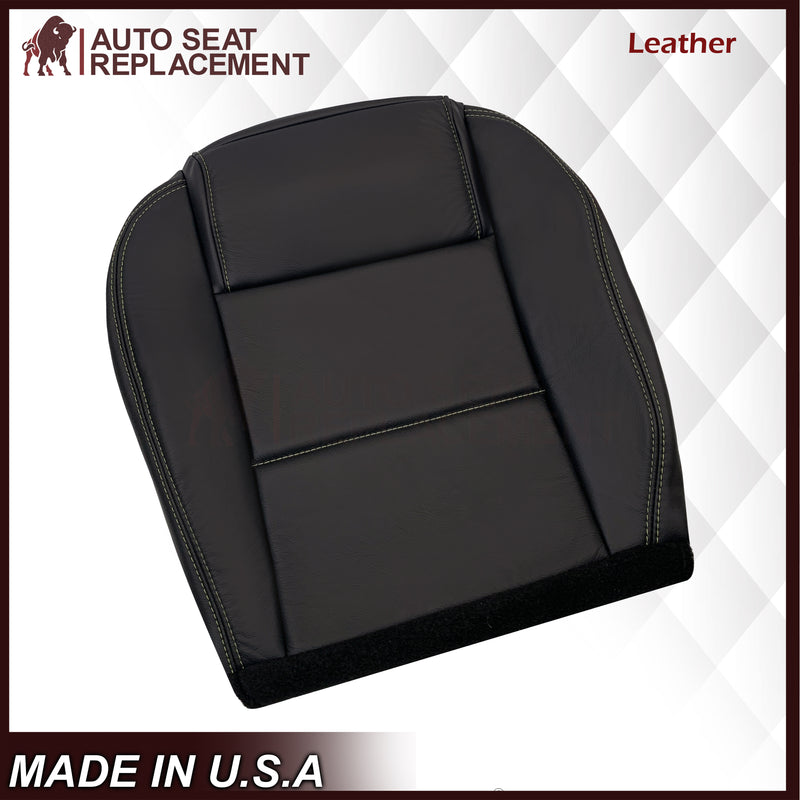 2005-2009 Ford Mustang Coupe GT V6 Leather Replacement Seat Covers in Black