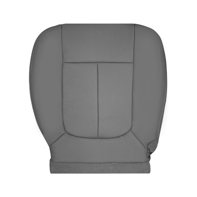 2009 - 2014 Ford F150 Lariat Crew Cab Perforated Replacement Seat Cover Steel Gray