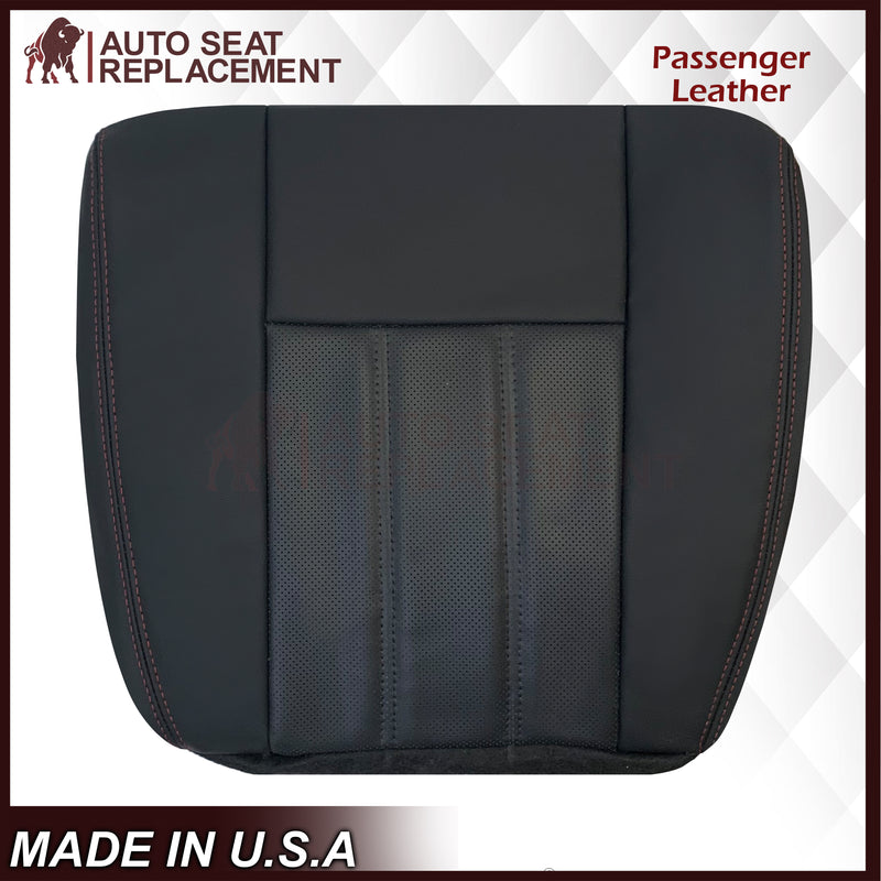 2008 - 2020 For Dodge Grand Caravan Replacement Bottom Seat Cover W/ Red Stitching: Choose your pattern - Auto Seat Replacement