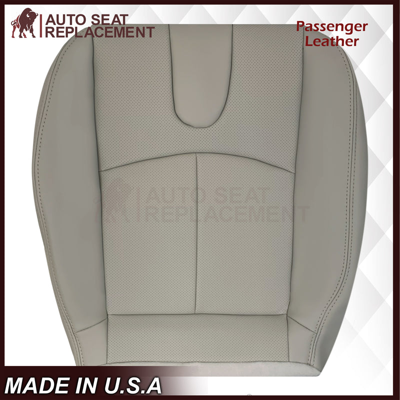 2008-2013 Infiniti G37 Sedan 4-Door Replacement Leather Seat Cover-Perforated Gray - Auto Seat Replacement