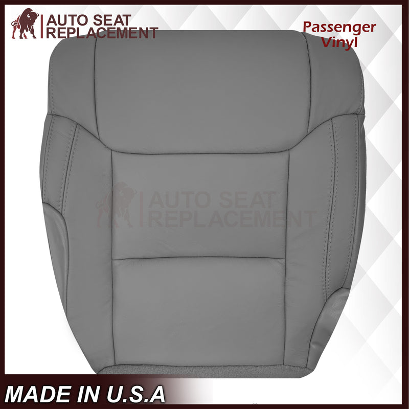 2014-2021 Toyota Tundra Work Truck Driver OR Passenger Side Replacement Leather OR Synthetic Leather Seat Cover: Gray - Auto Seat Replacement