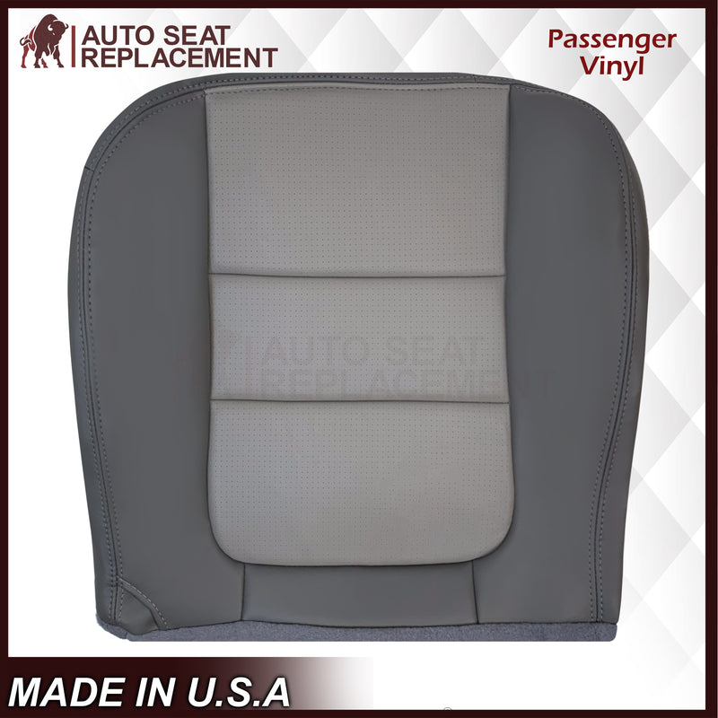 2001 Ford F250 Platinum Edition New Vinyl Replacement Seat Cover in 2-Tone Gray - Auto Seat Replacement