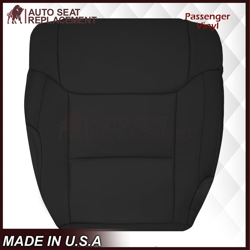 2014-2021 Toyota Tundra Driver OR Passenger Side Replacement Leather OR Synthetic Leather Seat Cover: Black - Auto Seat Replacement