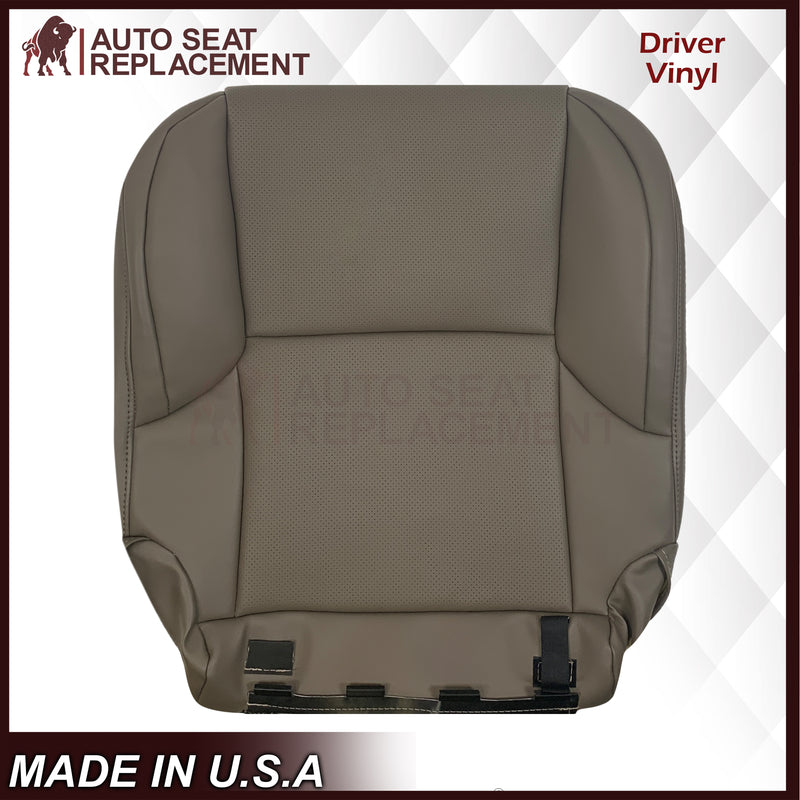 2010-2021 Lexus GX460 Replacement Perforated Synthetic Leather Top or Bottom Seat Cover: Dark Tan Perforated