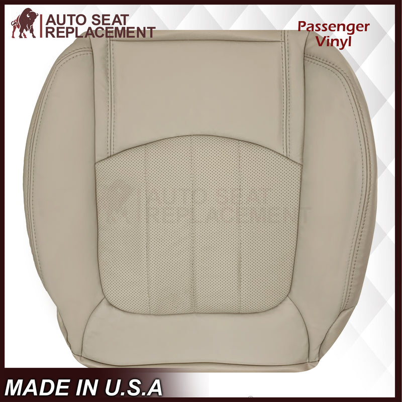 2007-2012 GMC Acadia Denali/SLT Replacement Leather/Syn. Leather Seat Cover: Tan, Perforated - Auto Seat Replacement