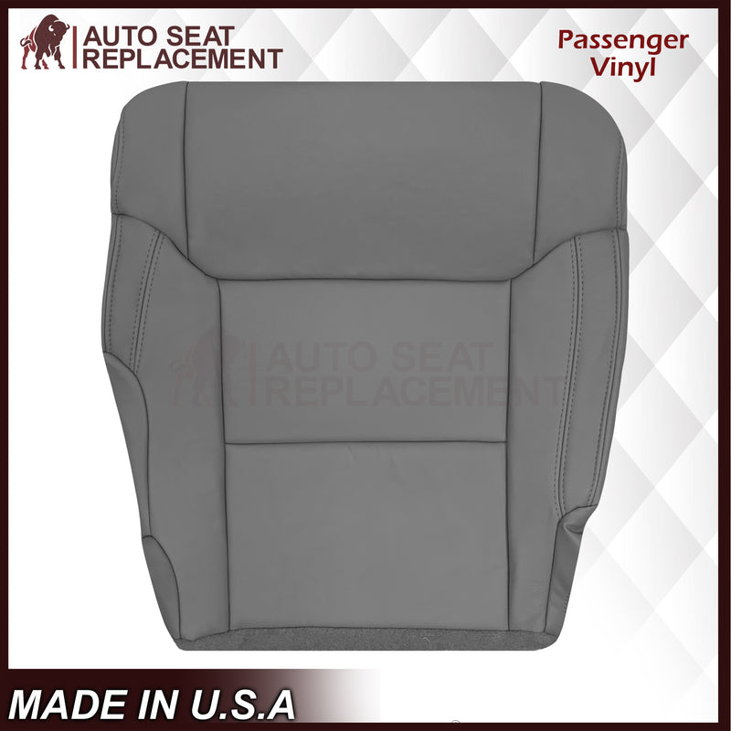 2014-2021 Toyota Tundra Work Truck Driver OR Passenger Side Replacement Leather OR Synthetic Leather Seat Cover: Graphite Gray