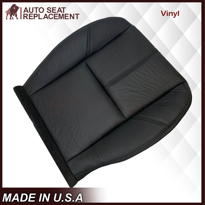 2007-2014 Chevy Tahoe/Suburban/Silverado/Avalanche Seat Cover In Non-Perforated Black