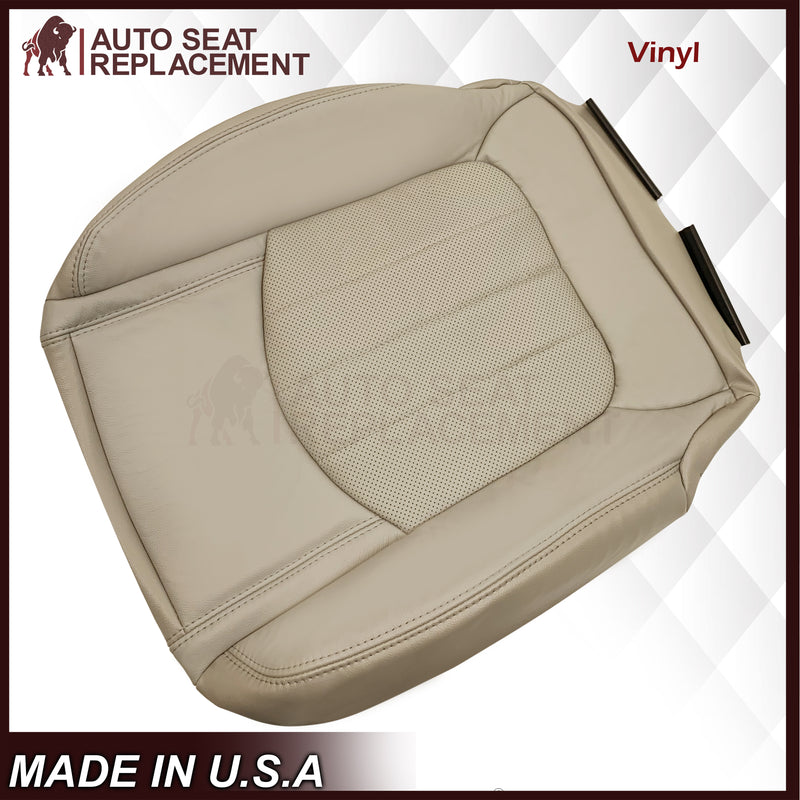 2007-2012 GMC Acadia Denali/SLT Replacement Leather/Syn. Leather Seat Cover: Tan, Perforated - Auto Seat Replacement