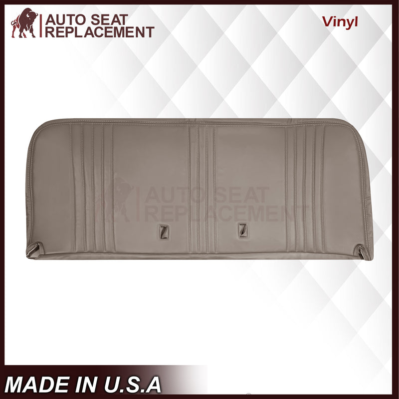 1995-1999 Chevy Silverado & Cheyenne W/T Base Work Truck Replacement Vinyl Bottom or Lean Back Bench Seat Covers: Tan - Auto Seat Replacement